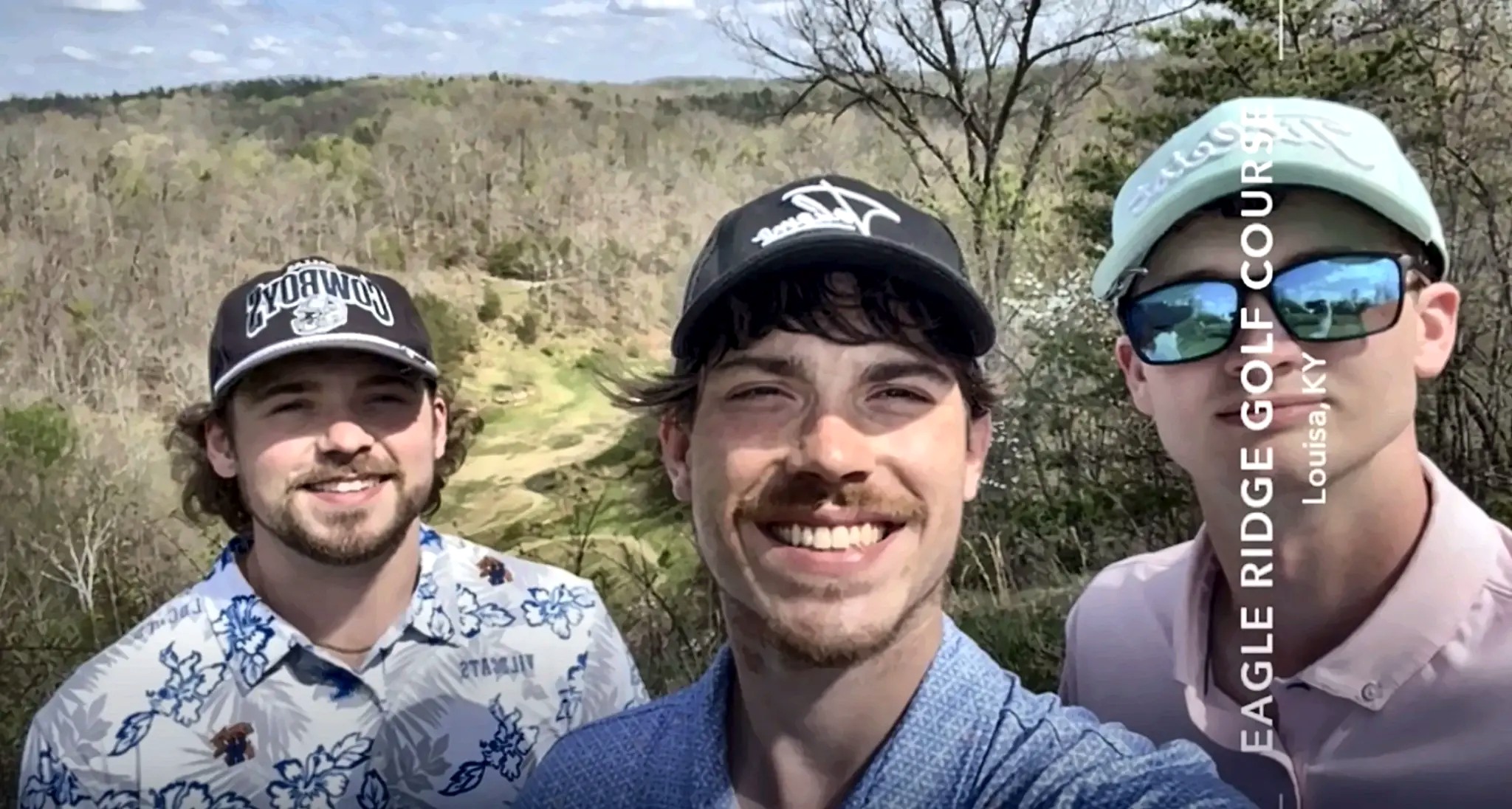 Hunter, centered in a group photo at Eagle Ridge Golf Course.